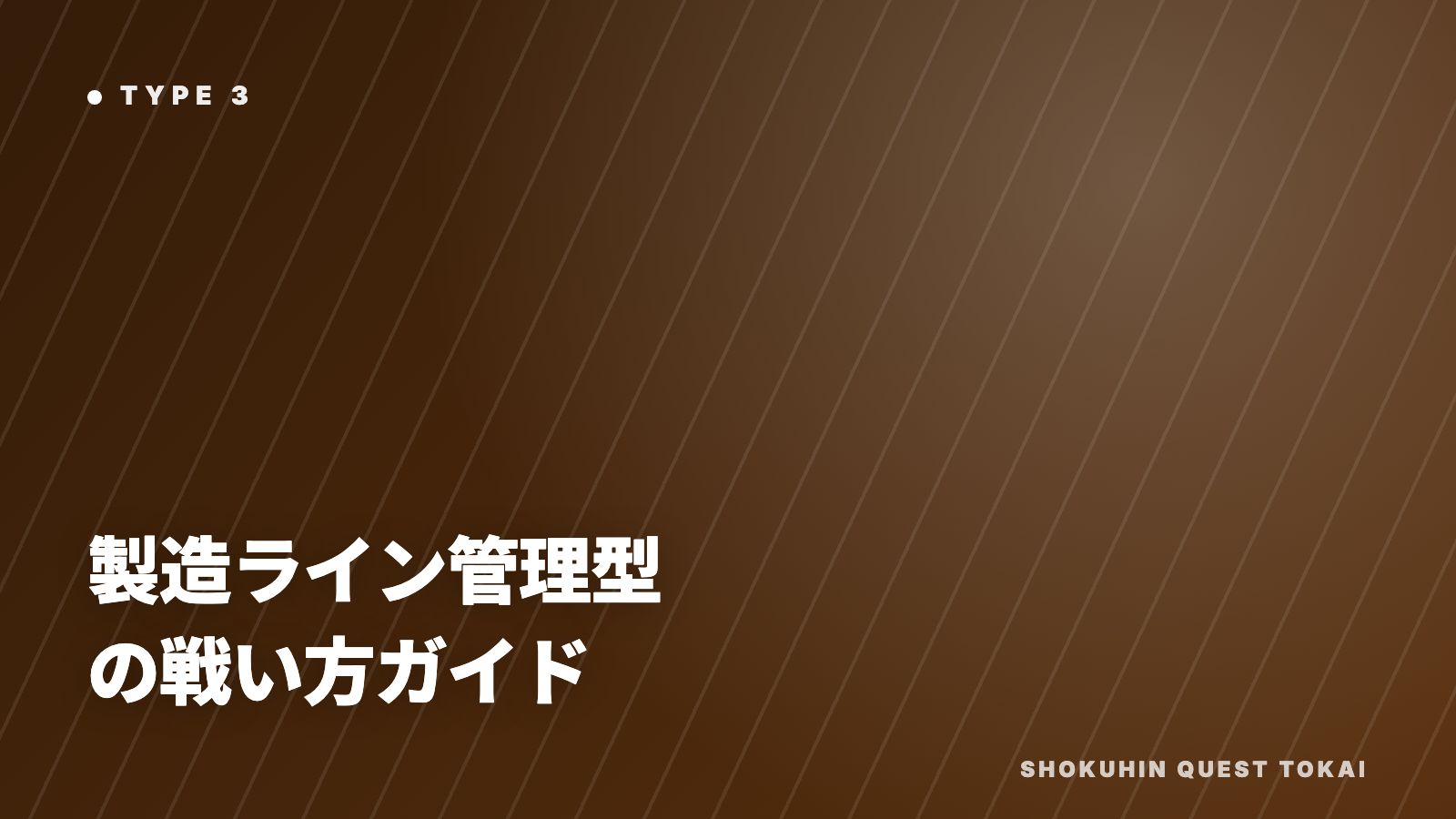 製造ライン管理型の戦い方ガイド 表紙